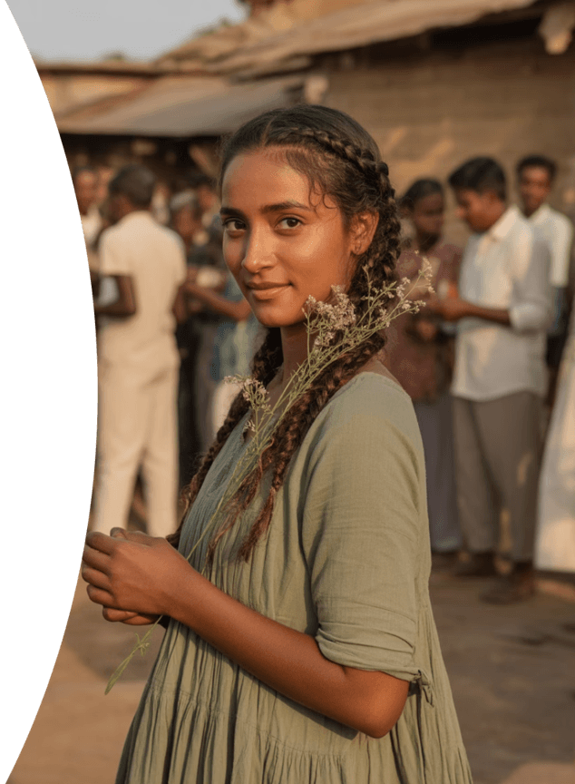 Smiling girl representing foundation impact